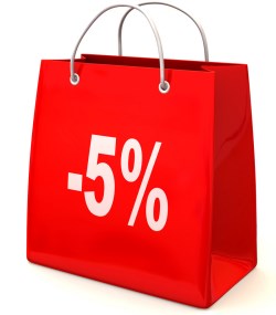   5% " "     -
